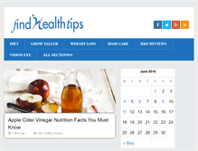 Tablet Screenshot of findhealthtips.com